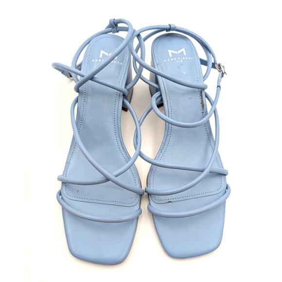 Marc Fisher LTD Nakita Strappy Sandals Women's Blue Size US8 EU39 - Picture 10 of 12
